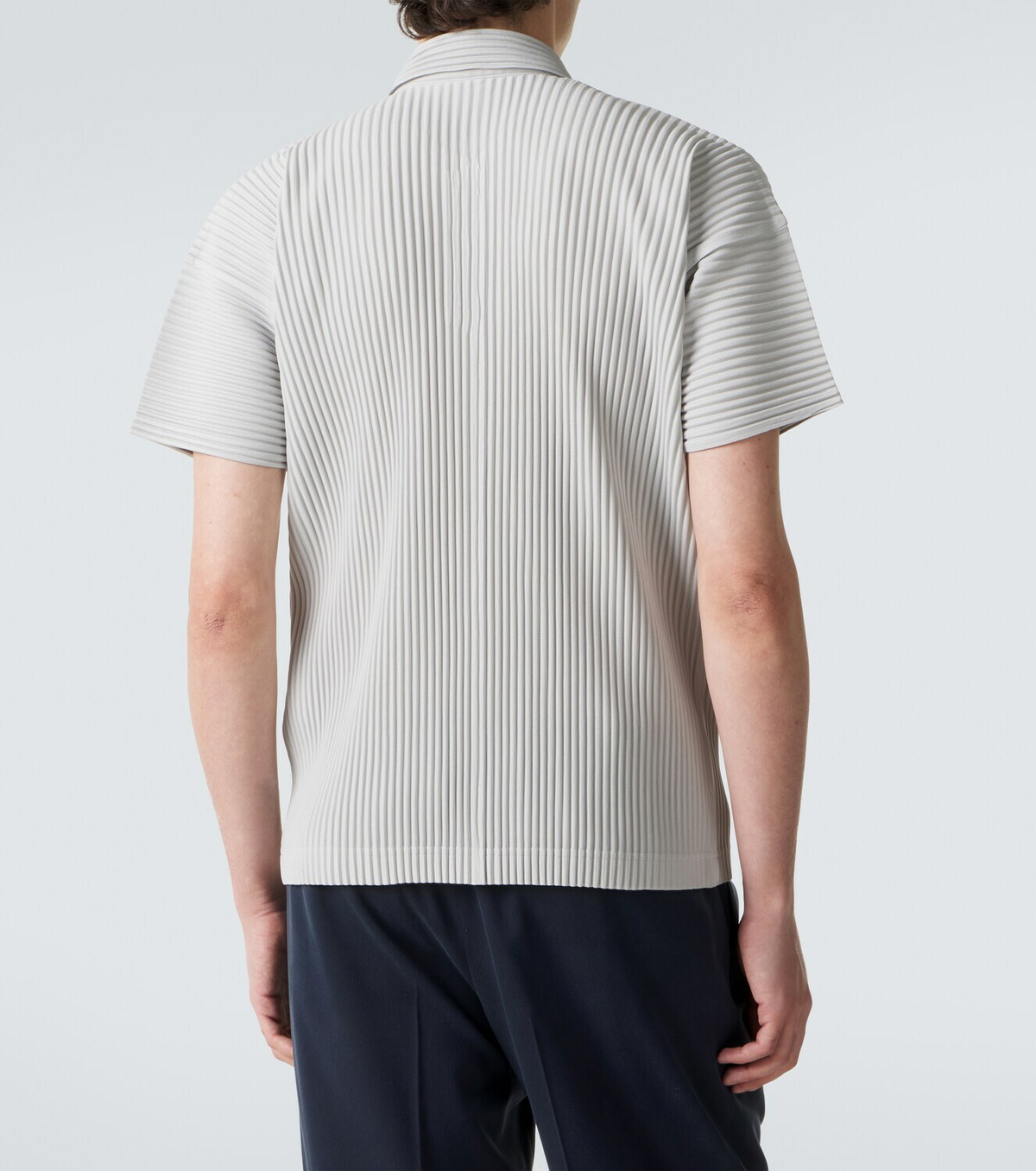 Homme Plissé Issey Miyake Basics pleated polo shirt