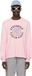 Acne Studios Pink Printed Long Sleeve T-Shirt