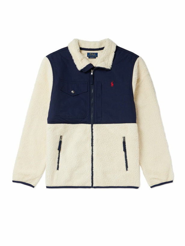 Photo: Polo Ralph Lauren - Panelled Fleece and Recycled-Nylon Jacket - Neutrals