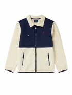 Polo Ralph Lauren - Panelled Fleece and Recycled-Nylon Jacket - Neutrals