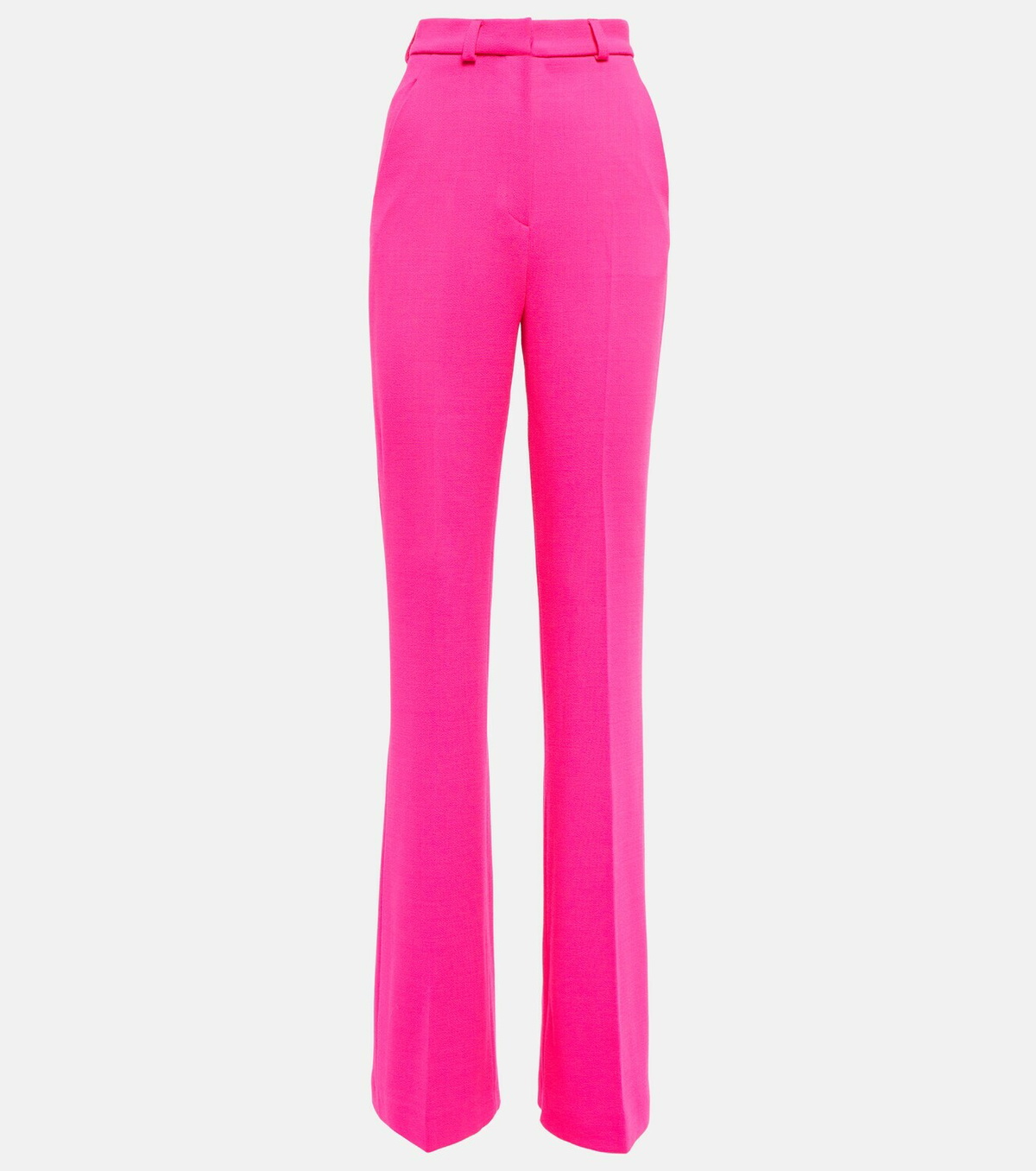 David Koma High-rise flared wool-blend pants