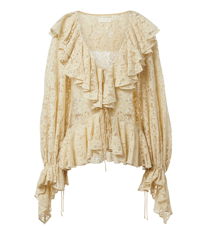 Photo: De La Vali Mija ruffled lace blouse