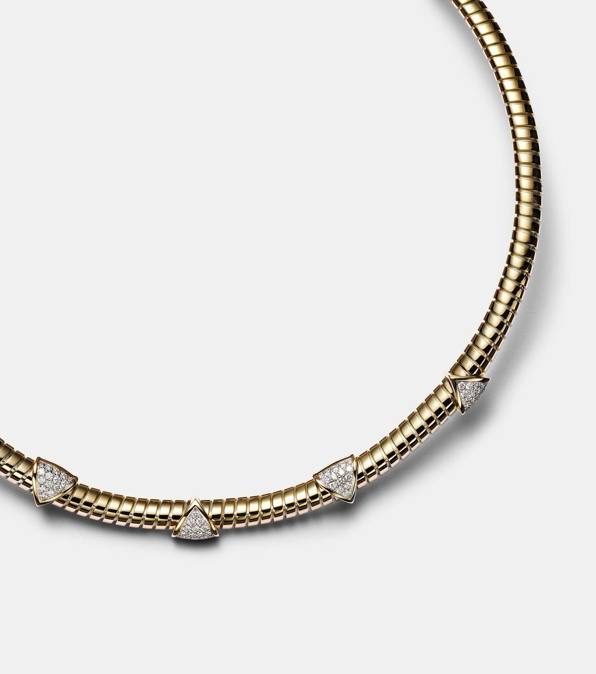 Marina B Trisolina 18kt gold necklace with diamonds