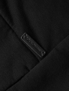 Dolce&Gabbana - Shearling-Trimmed Cotton-Jersey Hooded Jacket - Black