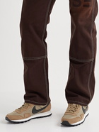 Nike - Air Pegasus 83 Premium Suede and Leather-Trimmed Mesh Sneakers - Brown