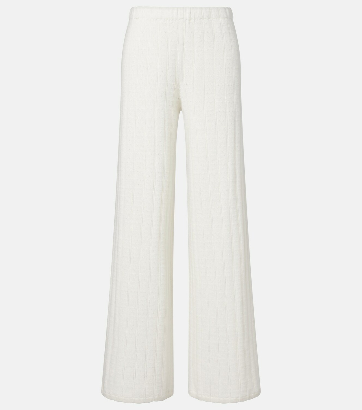 Lisa Yang Shannen cotton and cashmere wide-leg pants