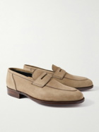 Kingsman - George Cleverley Newport Suede Loafers - Neutrals