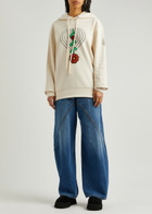 Moncler Genius 1 Moncler JW Anderson Hooded Cotton Sweatshirt Beige