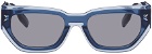 MCQ Blue Rectangular Sunglasses