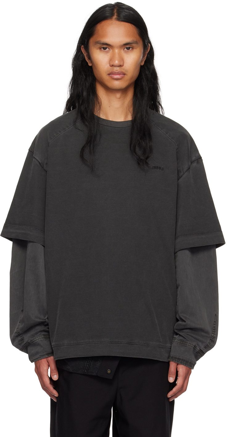 Juun.J Gray Layered T-Shirt Juun.J