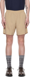 Thom Browne Khaki Elasticized Waistband Shorts