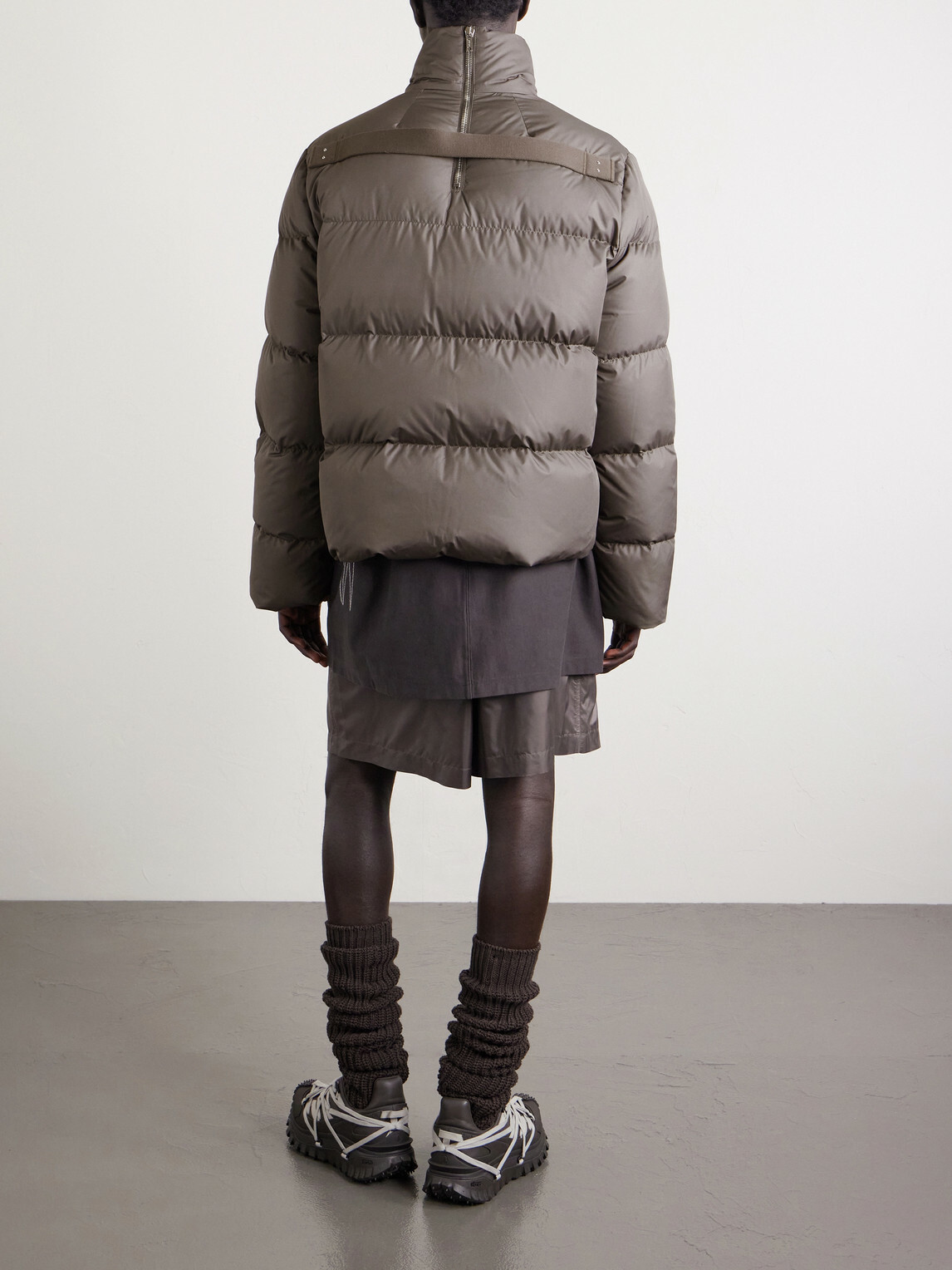 Rick Owens - <ul> <li>Moncler Quilted Shell Down Jacket</li> </ul> - Brown