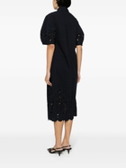 ERDEM Blue Broderie Anglaise Shirt Dress