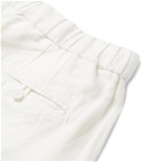 Frescobol Carioca - Slub Tencel and Linen-Blend Drawstring Trousers - White