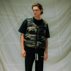 END. x Cole Buxton Down Insulated Gilet in Camo
