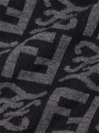 Fendi - Logo-Intarsia Wool Sweater - Black
