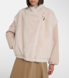 Moncler Chardonneret fleece down jacket