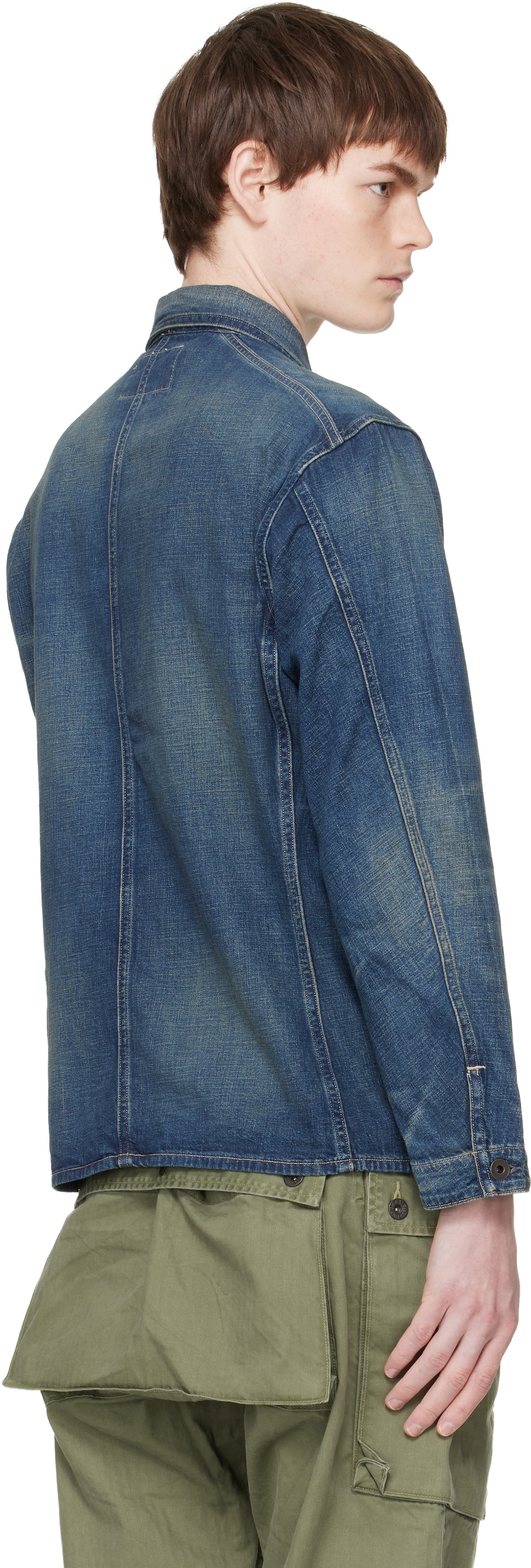 RRL Blue Torrington Engineer Denim Jacket