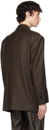 Feng Chen Wang Brown Folding Blazer