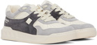 Valentino Garavani Off-White & Gray One Stud Sneakers