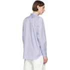 Comme des Garcons Shirt Blue Striped Poplin Shirt