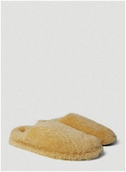 Shearling Slippers in Cream