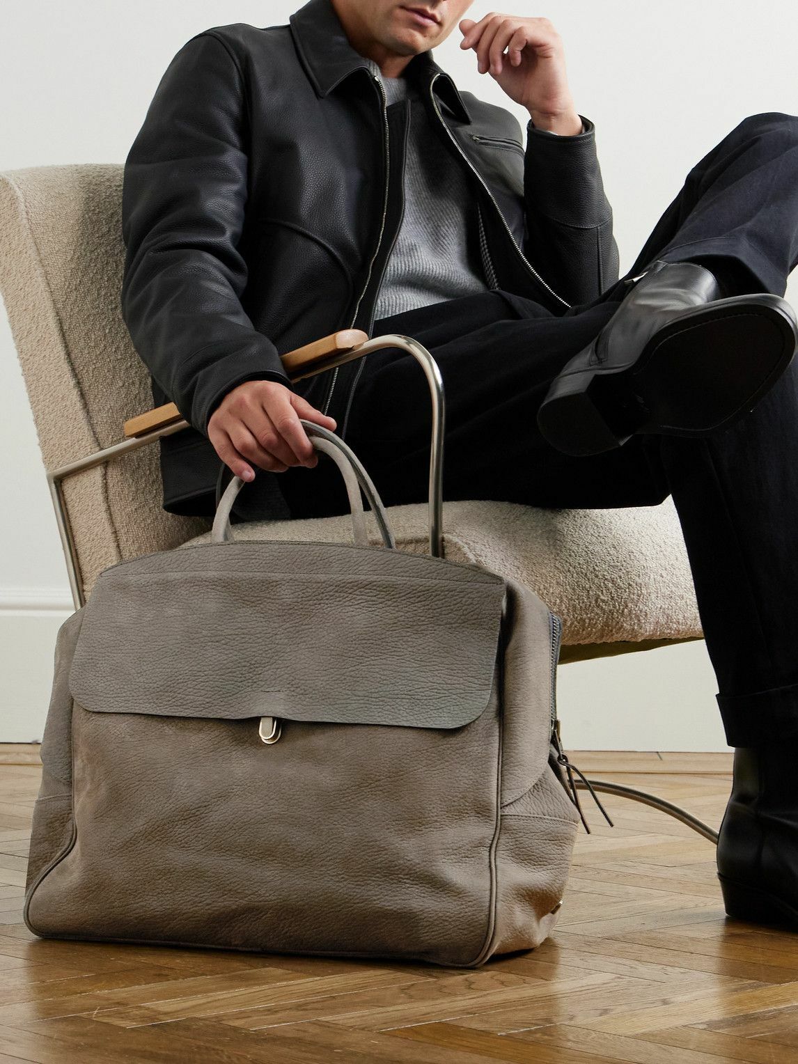 Bleu de Chauffe - Zoom Full-Grain Nubuck Weekend Bag