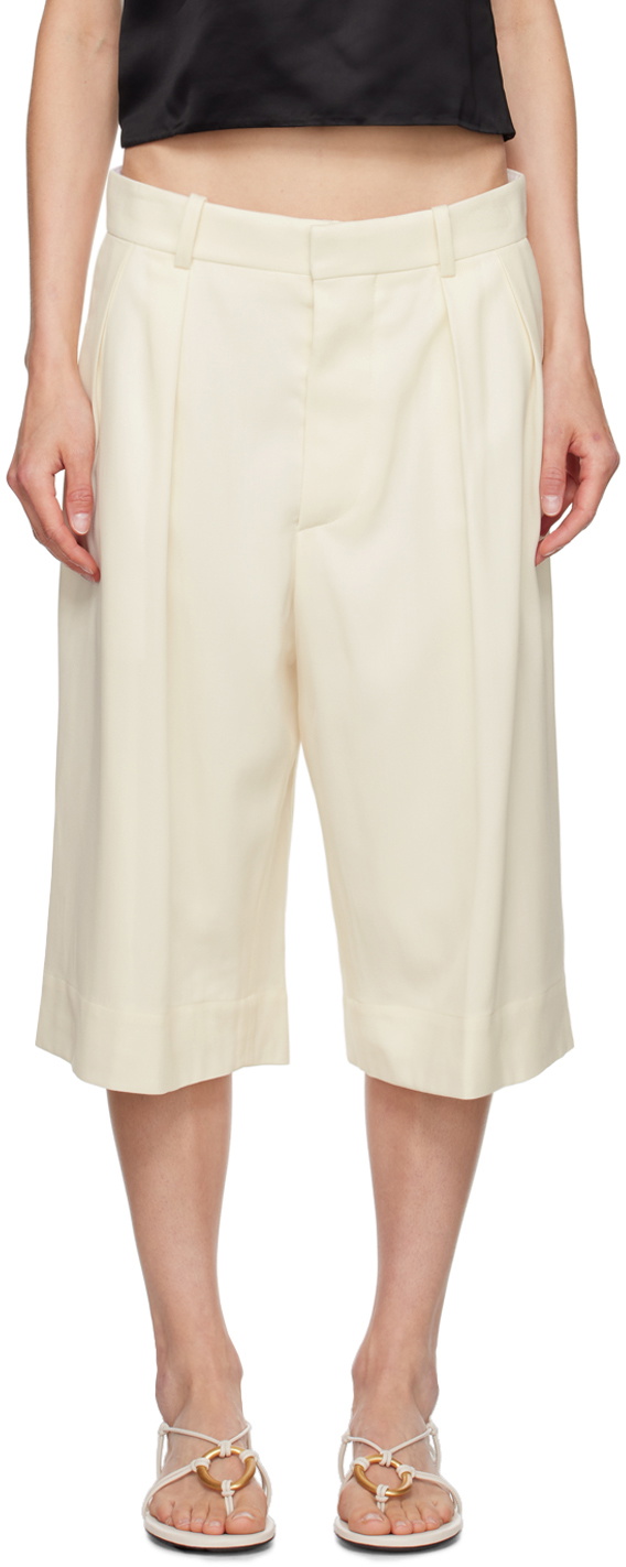 WARDROBE.NYC Off-White Low Rise Shorts