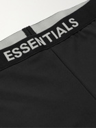 Fear of God Essentials - Logo-Print Stretch-Jersey Sweatpants - Black