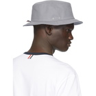 Thom Browne Grey Canvas Classic Bucket Hat