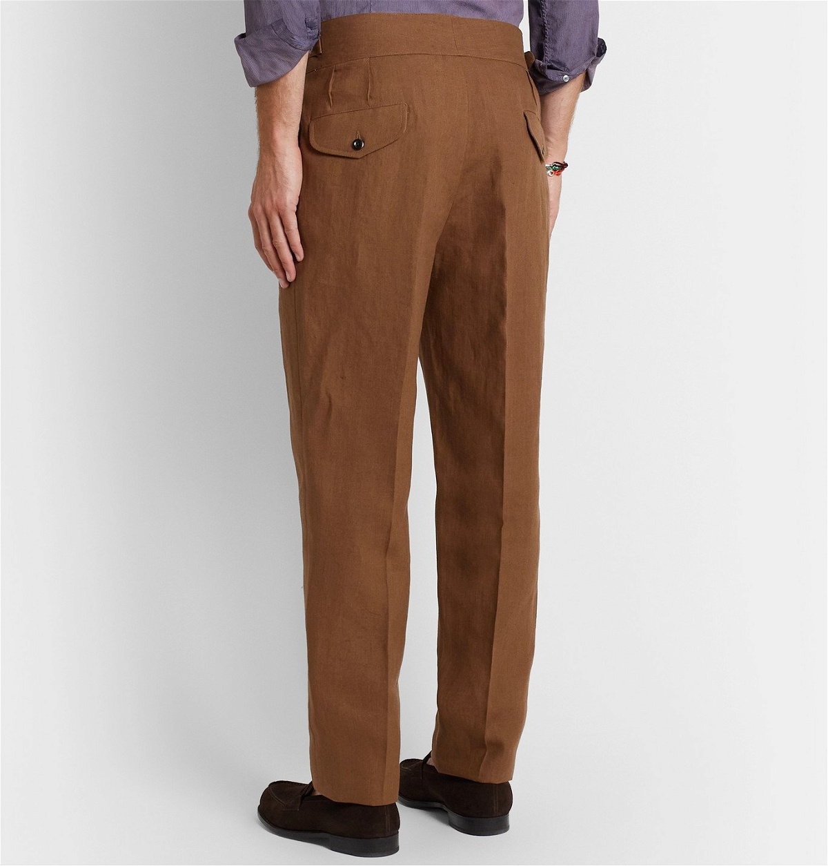 Casual trousers Pt Torino - The Draper beige cotton trousers -  CPZL53BP0HECBR090025