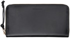 Dries Van Noten Black Rectangular Leather Wallet
