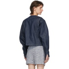 Bianca Saunders Indigo Denim Crewneck Jacket