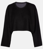 Alaïa Cropped cashmere and silk sweater