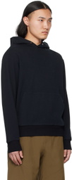 ZEGNA Black Press-Stud Hoodie