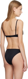Matteau Black Tri Crop Bikini Top