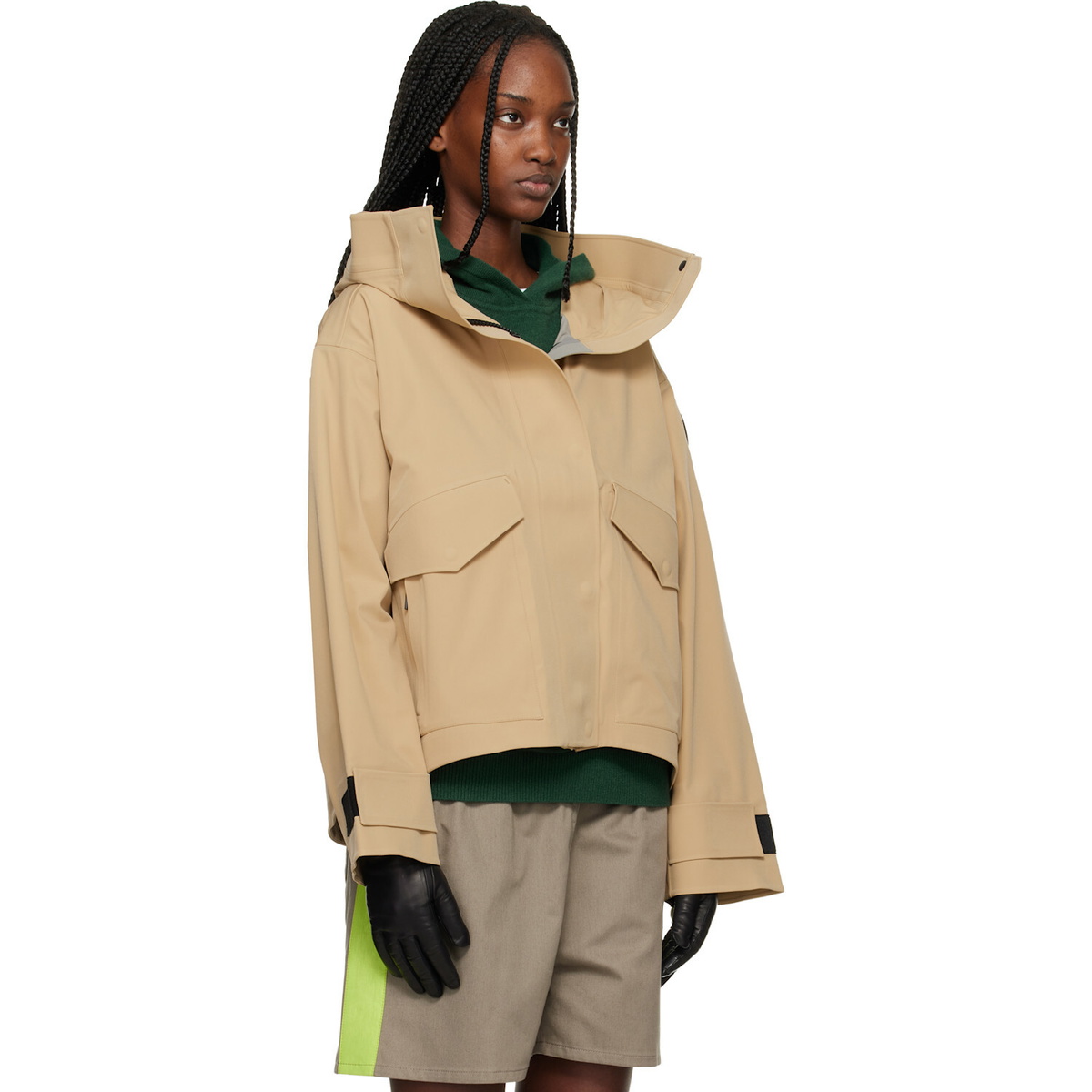 Canada Goose Beige 'Black Label' Tofino Rain Jacket