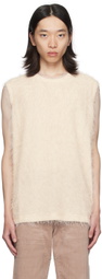 AFTER PRAY Yellow Hairy Tank Top