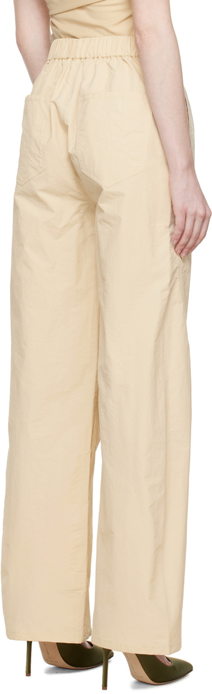 WYNN HAMLYN Beige Elasticized Trousers