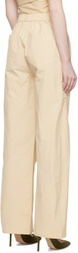 WYNN HAMLYN Beige Elasticized Trousers