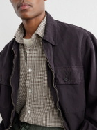 Hartford - Paul Striped Cotton-Gabardine Shirt - Brown