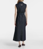 'S Max Mara Greta belted denim maxi dress