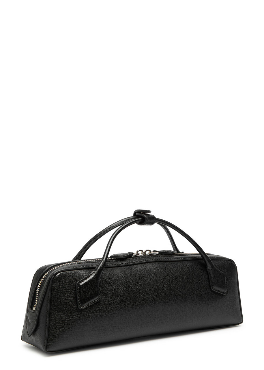 Alaïa Le Teckel Grained Leather Clutch - Black - One Size