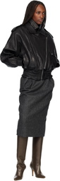 Isabel Marant Black Aneli Leather Jacket