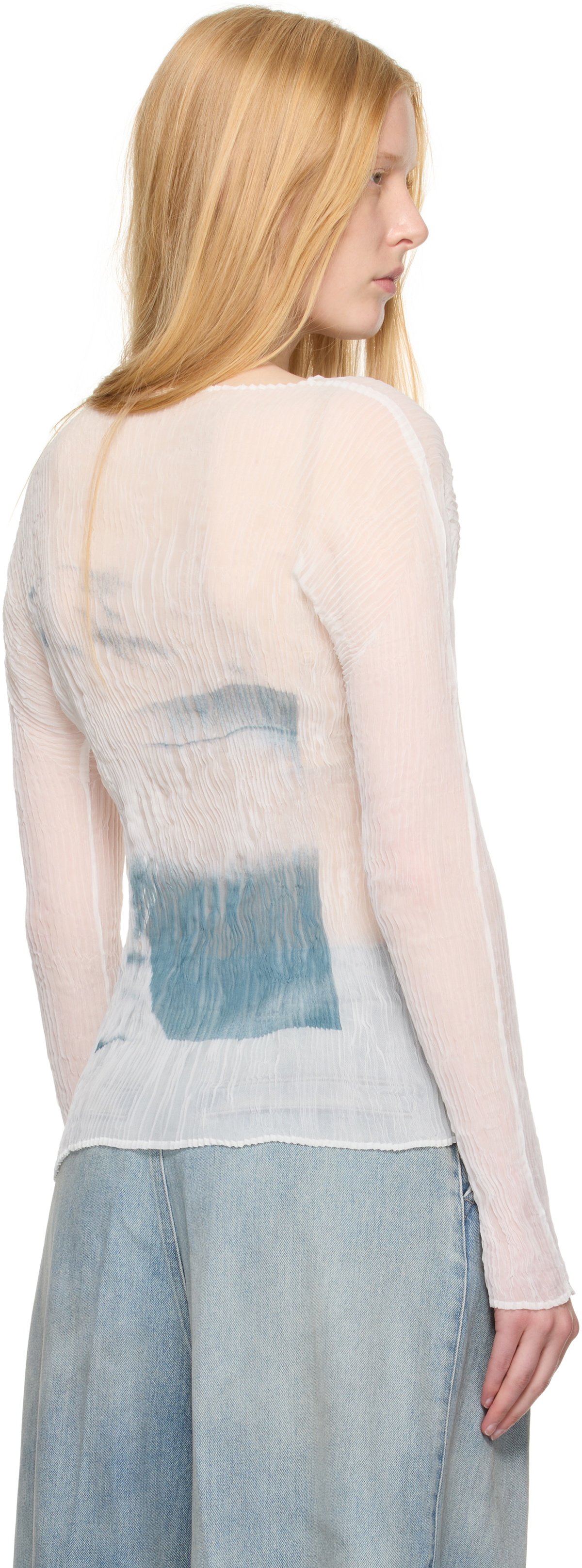 ISSEY 配送 MIYAKE SHADOW STUDY CHIFFON TWIST SHADOW STUDY CHIFFON