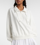 Brunello Cucinelli Cotton-blend zip-up sweatshirt