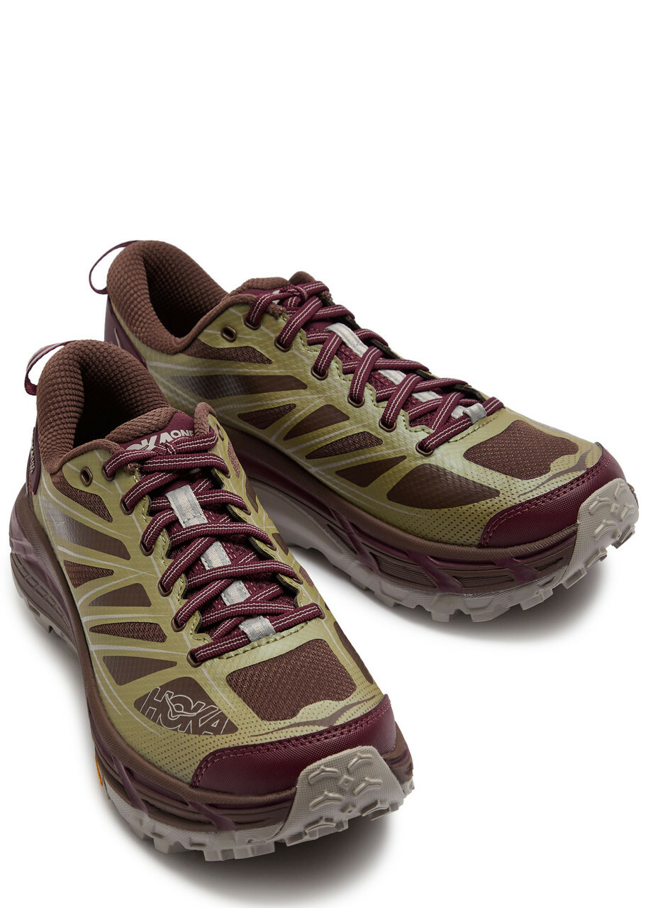 Hoka Mafate Speed 2 Panelled Mesh Sneakers Brown