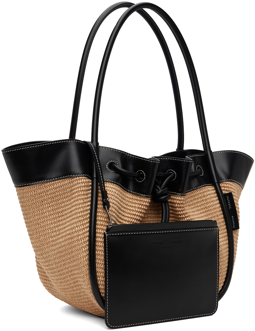 Proenza Schouler Women's XL Raffia Ruched Tote - Black