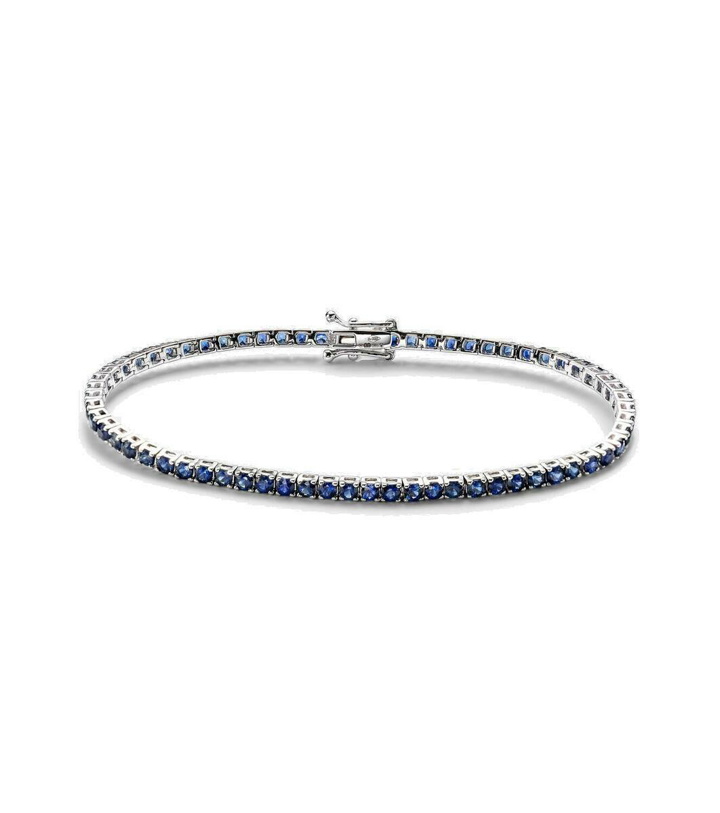 Photo: Roxanne First 14kt white gold tennis bracelet with sapphires