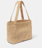 Stella McCartney Logo raffia tote bag